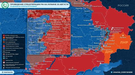 россия украина карта боевых действий